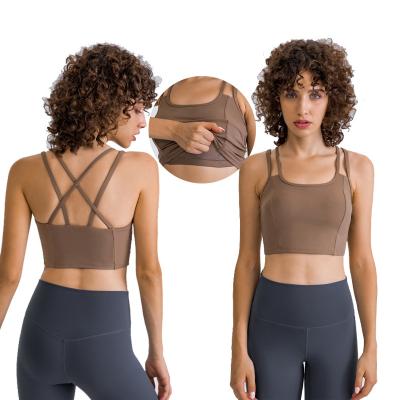 China Breathable High Waisted Bra For Women-Womens Workout Black Bra Tummy Control Running Yoga Bra Plus Size for sale