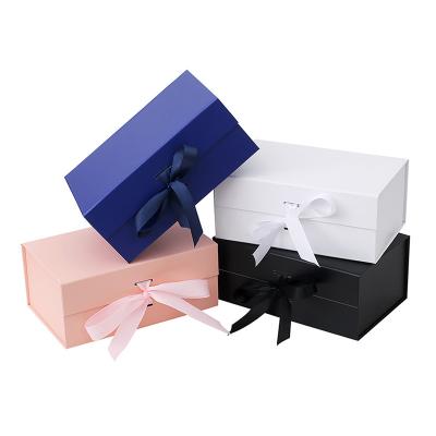 China Recycled Materials Folding Custom Gift Magnetic Storage Box Packaging Fold Up Cardboard Boxes for sale