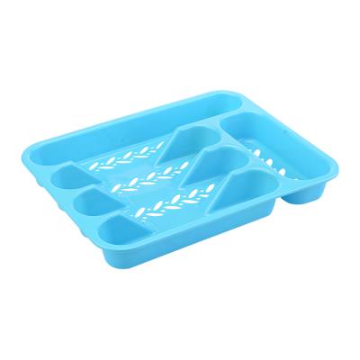 China Sustainable Plastic Tableware Storage Box Fork Spoon Cutlery Holder for sale