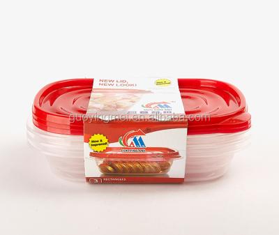 China Microwavable Easy Discovery Lid Food Storage Containers , Water Proof &airtight for sale