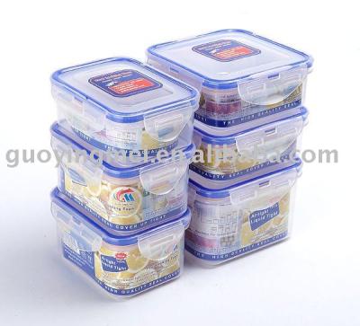 China Microwavable Leakproof Food Storage Containers , Airtight 5 Lock Set for sale