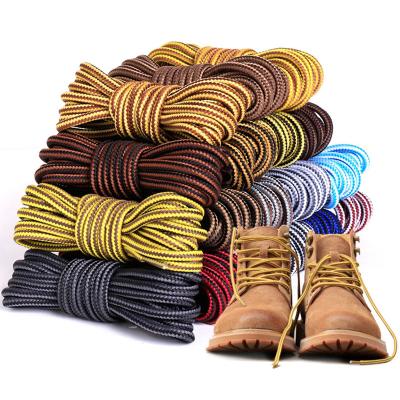 China Martin Boots Round High Top Machining Laces Around Boots Female Men's Trend Personality Thick Striped Laces for sale