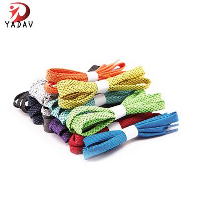 China 3M Flat Highlight Flat Reflective Shoe Lace for Sneakers and Basketball Shoes for sale