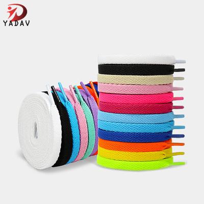 China Various Styles Premium Flat Bulk Football Flat Bulk Laces For Sneakers Soccer Shoes for sale