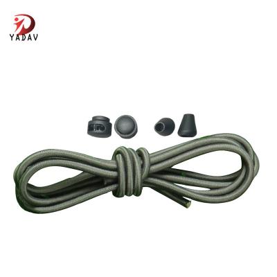 China Elastic round Yadav color lock no-tie laces with lock mechanism for sale