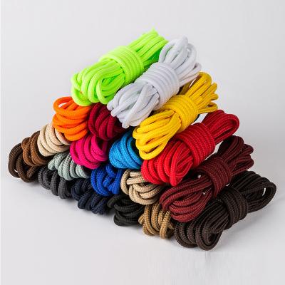 China Wholesale New Hot Waxed Shoe Laces Flat Around Thin Elegant Shoe String Colored Beading Laces 3mm for sale