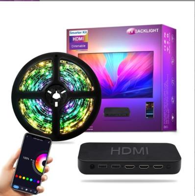 China Clear Minimalist HDMI E-sports TV Hall Synchronous Lighting Background Led Flame To Follow Shadow Moving Light With Atmosphere for sale