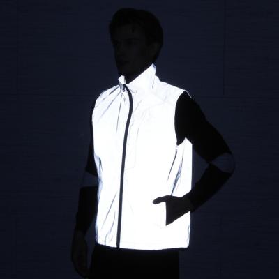 China Unisex Classic Casual Reflectorized Men's Vest Tank Tops Reflective Vest Fashion Tracksuit Men's Clothing Hip Hop Anti-Wrinkle Vest Reflectors for sale