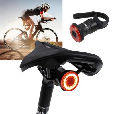 China Bike Newest USB Rechargeable MTB Road Bike Rear Lights Brake Light Brake Rear Light Safety Intelligent Brake Lights COB Tail Lights for sale