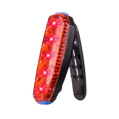 China Bike Safety Warning Light 5 Led Night Waterproof Turn Signal Clip On Arm Lamp USB Rechargeable Safety Running Clip Outdoor Sports Road Bike Light Taillight for sale