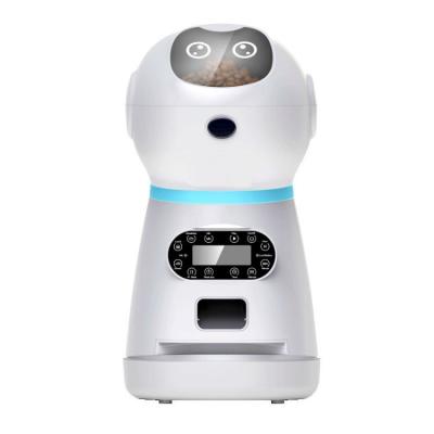 China Automatic Voice Recording Stainless Bowl Cat Food Feeder Food Dispenser Pet Supplies for sale