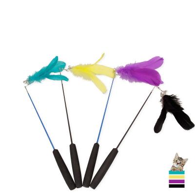 China High End Viable Cat Stick Toy Retractable Tease Cat Stick Entertainment Tease Cat Lighter Cat Toy for sale