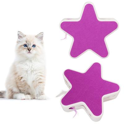 China Viable Irregular Rotation Cat Stick Five Pointed Star Pet Supplies Lighter Pet Supplies Cat Box Toy Intelligent Igniter for sale