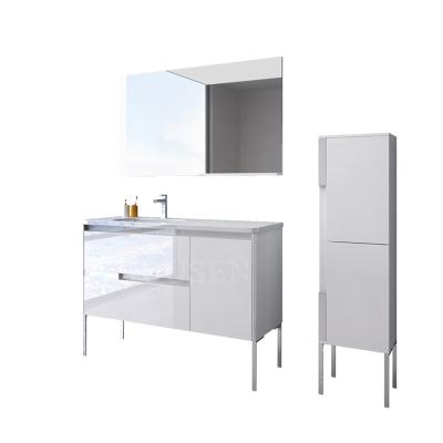 China China Supplier Modern Solid Wood Used Bathroom Vanity Cabinets for sale