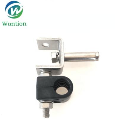 China Q235+dacromet wall tie clamp along wall power cable clamp for sale