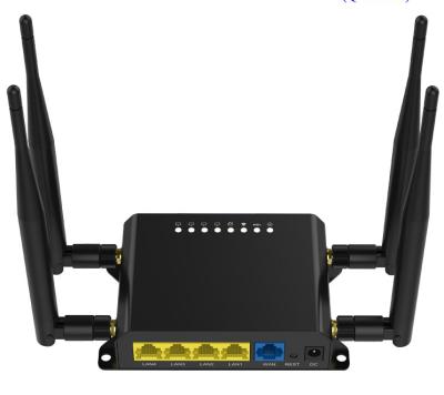 China Soho & WE826 enterprise wifi router with rj45 module port 3g 4g 5g LTE router, metal case and removable 5dBi antenna for sale