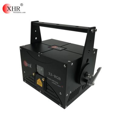 China XHR 3w RGB disco laser lights for night club, dj laser lights for sale for sale