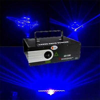 China New Design 445nm 2w Professional Blue Color Stage Laser Light For DISCO DJ EVENT AK-500 Blue LASER LIGHT for sale