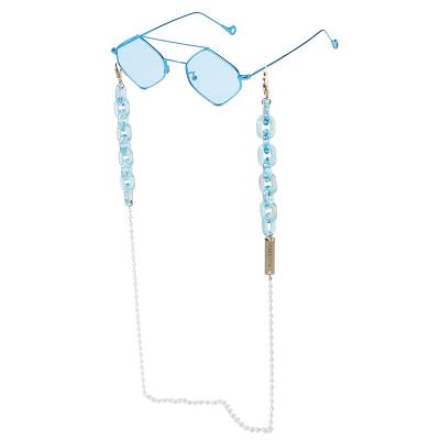 China 2021 new style INS style acrylic bead glasses chain pendant glass bead chain eyewear accessories for sale