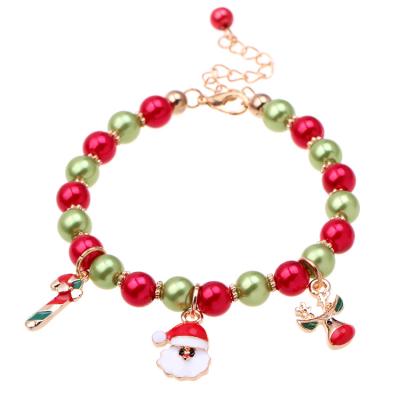 China New Hot Sale Cute Santa Claus Christmas Wish Bracelet Reindeer Bracelet Christmas Gift Merry Bracelet for sale