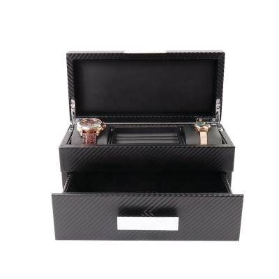 China Wholesale Custom PU Watch Box Logo Watch Stand Box Luxury Custom Watch And Bracelet Set Men With Wooden Box Watch Box Luxury for sale