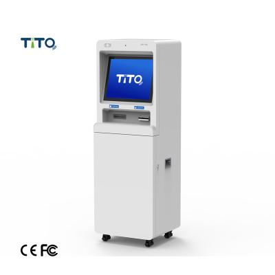 China ATM Kiosk Payment Kiosk Self Service Terminal Solar Bill Banknote Acceptor Cheque Deposit Cash Deposit Machine for sale