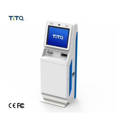 Cina Self Bill Banknote Cheque Money Cash Deposit Machine Self Service Touch Screen Payment Kiosk in vendita