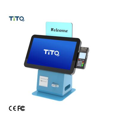 Китай Restaurant Touch Screen Table Terminal Kiosk With Pos Payment Machine Fast Food Self Ordering Machine продается