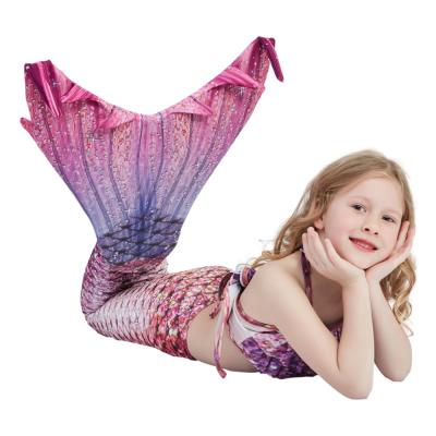 China Viable Summer Baby Swimsuit Mermaid With Monofin Kid Bikini Swimwear Mermaid Costume Cosplay Kid Swimwear for sale