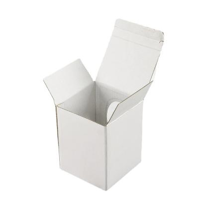 China Recycled Materials Hot Sale White Candle Box Cup Gift Box With Window Can Customize Your Logo for sale