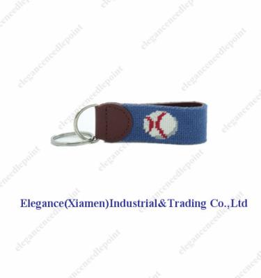 China Handmade Genuine Leather Main Gussets Needlepoint Key Chain Leather for sale