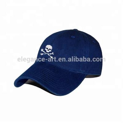 China JOINT Embroidery Skull Navy Baseball Sports Hat for sale