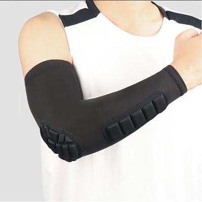 China Compression Arm Sleeve or High Elastic Protective Padded Basketball Elbow Support Elbow Guard for sale