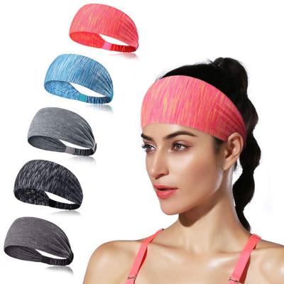 China Elasticity Adjustable Breathable Fashion Fitness Workout Colorful Unisex Running Headband for sale