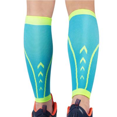 China Breathable Non-slip Nylon Knitted Running Adjustable Elasticity Compression Sports Basketball Leg Sleeves for sale