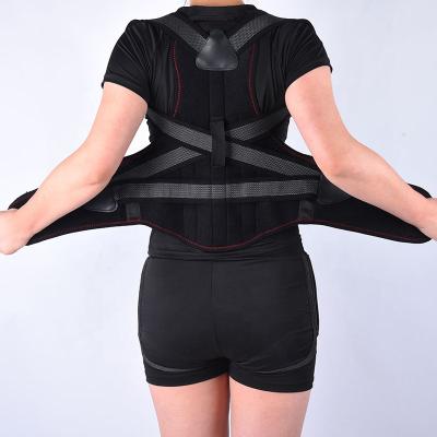 China Adjustable Elasticity Breathable Double Pressurized Corrector Back Back Support Adjustable Back Posture Brace for sale