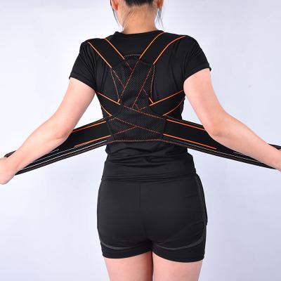 China Adjustable Elasticity Breathable Double Pressurized Corrector Back Support Adjustable Back Posture Brace for sale