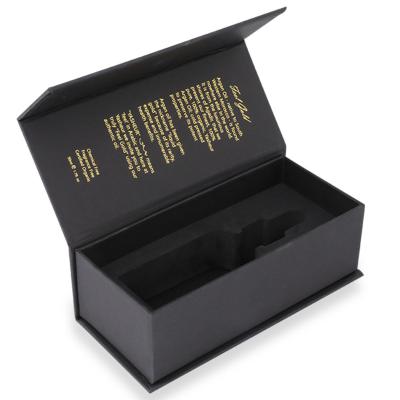 China OEM ODM Recyclable Logo Black Promotional Eco Friendly Custom Recycled Novelty Cardboard Foldable Empty Gift Set Ribbon Kraft Paper Box for sale