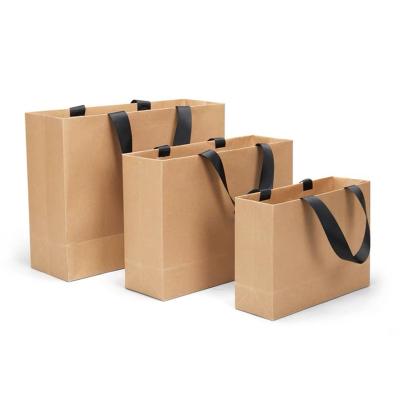 China Recyclable giftsblack Bagkraft Paper Gift Biodegradable Paper Bag for sale