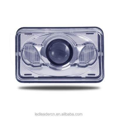 China New Design 4x6 PC Lens Low Beam Square Inch Truck Headlight Trailer Led 3000 Lumens for sale