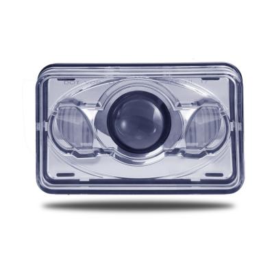 China 1400 Lumens 4x6 Inch Clear PC Lens Square DOT Low Beam Headlamp LED Headlight Truck Trailer Kenworth for sale