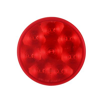 China Lens 4 PC Lens 8 Inch 8 LED DOT Side Marker Stop Truck Red Trailer Tail Light for sale