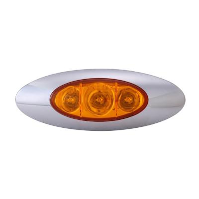 China China New 3.5 Inch 24v Clearance Marker Truck Oval Led Side Tail Lights 3.5 Inch for sale