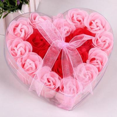 China Wholesale Wedding Flowers Home Hot Sale Valentines Day Decorative Gifts For Girlfriend 18 Roses Preserved Flowers Soap Rose Wedding Party Artificial Decoration for sale