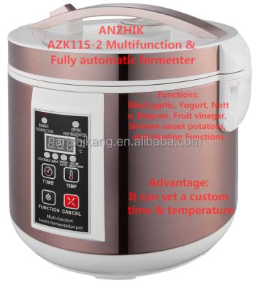 Chine High efficiency AZK115-2 top selling with memory black ferment machine multifunctional garlic pot/home black garlic fermenter à vendre