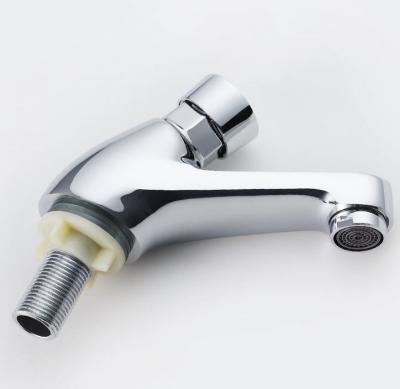 China Modern Time Delay Self-closing Brass Water Saving Water Faucet Push Faucet Automatic Cut Out Faucet for sale