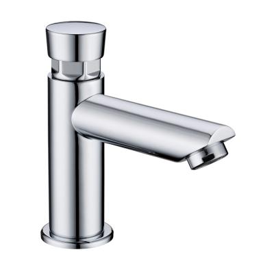 China High Quality Metered Full Saving Self Closing Brass Water Taps Deck Mount Tap Water Time Delay Faucet for sale