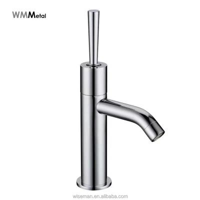 China Metered Faucets Elbow Water Open Basin Faucet Open Time Delay Lever With Self Closing Function for sale