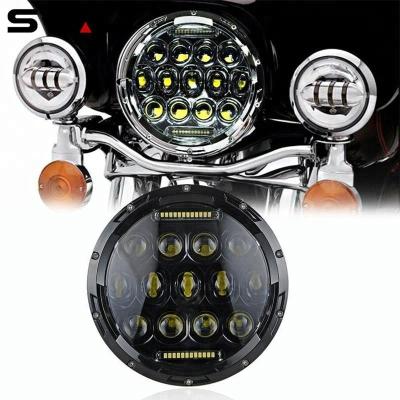 China 7 inch headlight led motorcycle headlight 7 inch round led headlight for H-arley for sale