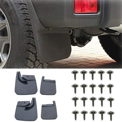 China High Quality ABS 4Pcs Hardtail Car Flares Front And Rear Mudguard Accessories For Jeep Wrangler JL 2018 Mud Flaps Cover Wheel Fender Splash Guard for sale